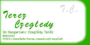 terez czegledy business card