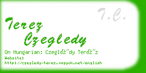 terez czegledy business card